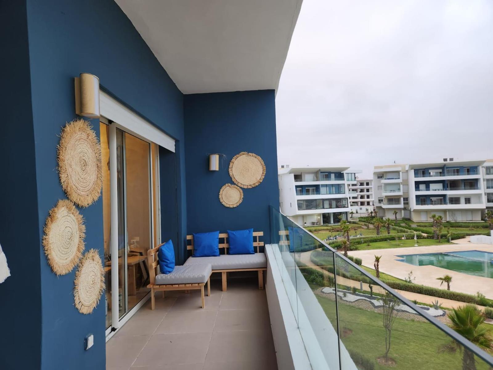 Sidi Rahal Blue View, Beachfront Wide Seaview With Pool 외부 사진